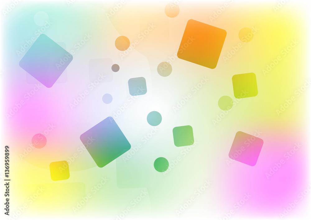 Poster abstract background multi shape color concept design