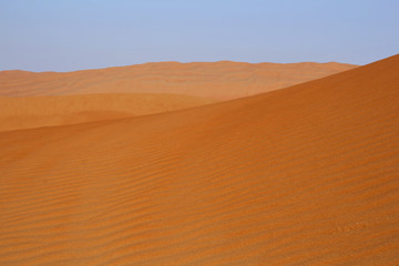 Fototapeta na wymiar empty quarter desert view