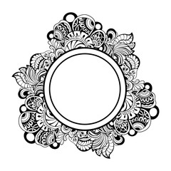 round Floral frames. 
