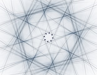 Geometry of Space series. Visually attractive backdrop made of conceptual grids curves and fractal elements suitable as element