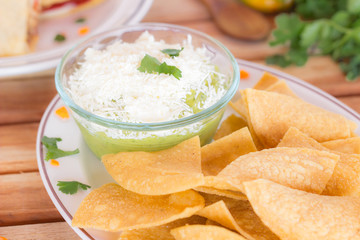 Torrtilla Chips and Guacamole