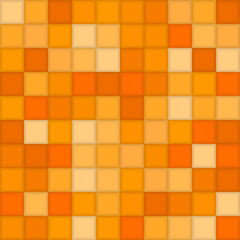 Color OrangeMosaic Tile Square. Background.