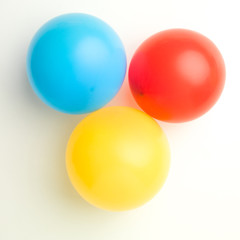 balloons in primary colors