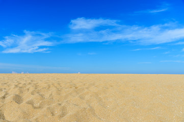 Obraz na płótnie Canvas Beach and blue sky