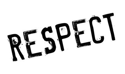 Respect rubber stamp. Grunge design with dust scratches. Effects can be easily removed for a clean, crisp look. Color is easily changed.