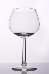 wine glass on white background