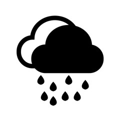Cloud rain icon