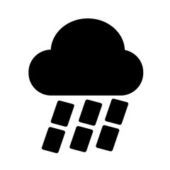 Cloud rain icon