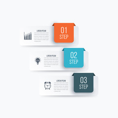 Vector illustration infographics 3 options