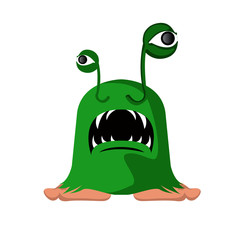 Isolated cute monster