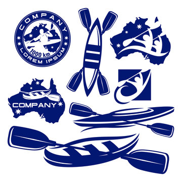 kayak and sport on the water logo