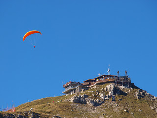 Allgäuer Alpen, Nebelhorn, historisches Gipfelhaus