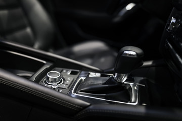 Fototapeta na wymiar Luxury car interior