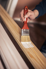 painting with a brush