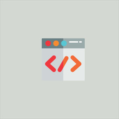 browser icon flat design