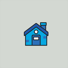 house icon flat design