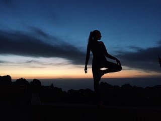yoga sunset 