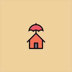 house icon flat design