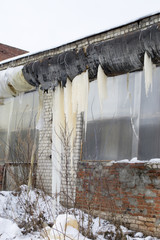 pipe with icicles