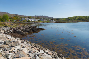 Fototapeta premium Scottish coast village of Arisaig Scotland uk south of Mallaig in Scottish Highlands