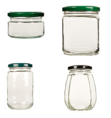 Set of glass jar
