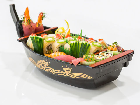 Sushi Boat Isolated