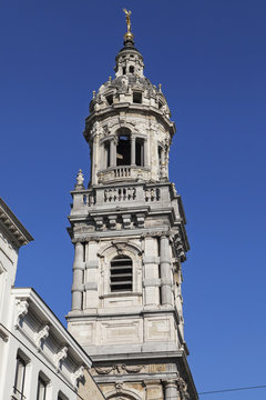 Saint Carolus Borromeus Church Tower in Antwerp