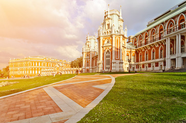 The palace in Moscow museum-reserve Tsaritsyno, Russia