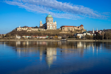 Basilica of Esztergom city in Hungary