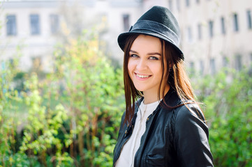 young girl posing on camera