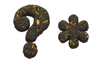 Obraz premium Lava font.