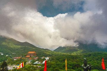 Obraz na płótnie Canvas Landscape view from Lantau island
