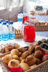 cakes and watermelon