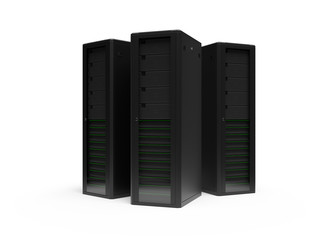 Server rack 3d illustration