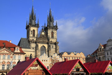 Fototapeta premium St. Teyn gothic cathedral, Prague