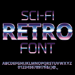 Sci-Fi retro font
