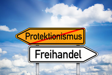 Obraz premium Freihandel Protektionismus Freihandelszone Wirschaft