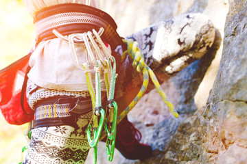 Equipment for activity climbing.
