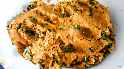 Turkish Mercimekli kofte made with bulgur and lentil