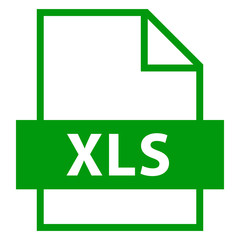 File Name Extension XLS Type - obrazy, fototapety, plakaty