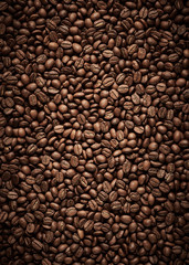 Coffee beans texture