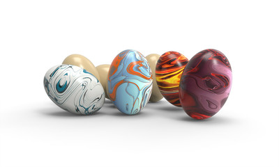 Eggs Easter arts Beautiful isolated and white background