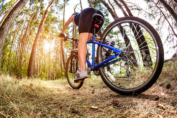 Fototapeta premium Women on bike