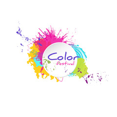 Color splash with white frame
