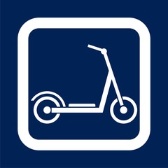 Kick scooter icon - Illustration 