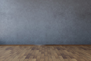 Fototapeta premium Empty dark concrete wall