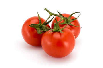 Three red tomato