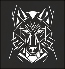 Tribal wolf tatoo