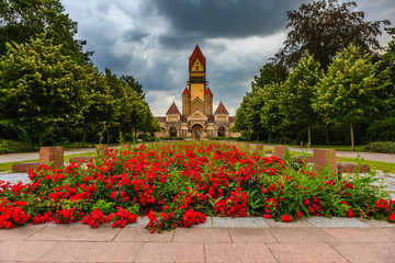 Sudfriedhof, the biggest graveyard in Leipzig, Germany