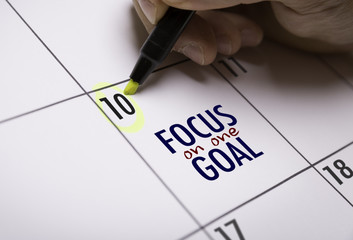 Focus on One Goal